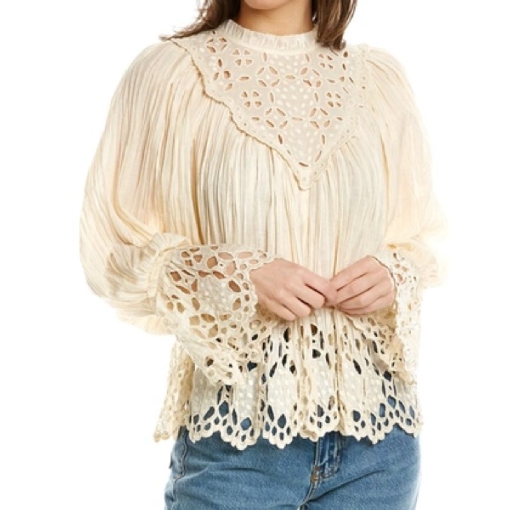 Sea New York Elise Cream Blouse / Size XS
